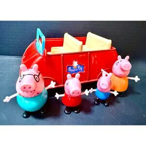 Peppa Pig Red Car & 4 family member sounds